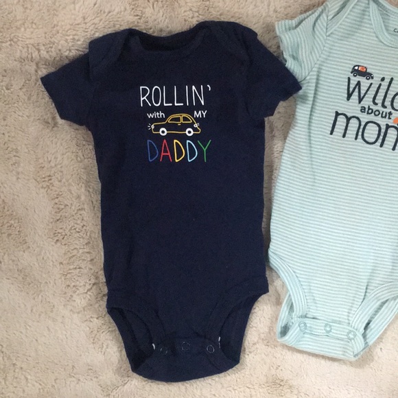 3 Carter’s mom/dad onesies - Picture 5 of 10